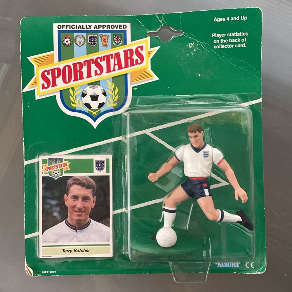 🏴󠁧󠁢󠁥󠁮󠁧󠁿⚽️Terry Butcher Vintage & Rare English Footballer Card & Action Figure